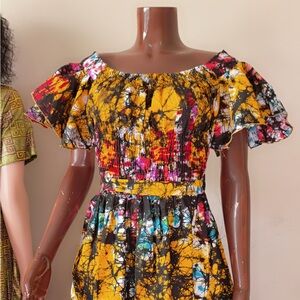 Phebe  Multi Color Yellow Dress